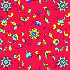 traditional Indian paisley pattern on background