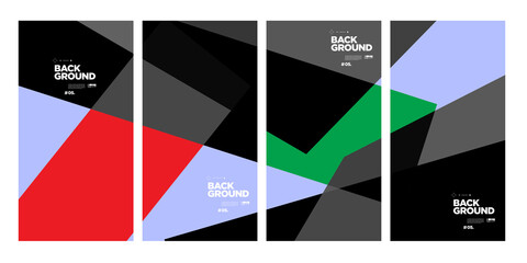 Vector colorful abstract geometric background for banner and social media