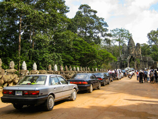カンボジア　アンコールトム　南大門