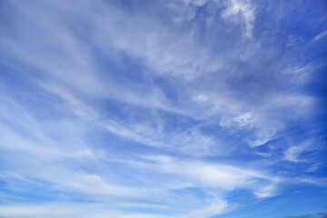 blue sky with white soft cloud background