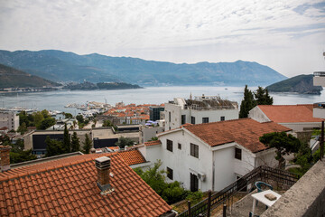 Obraz premium Panorama of the city of Budva in Montenegro.
