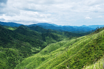 Fototapeta na wymiar Landscape image of a beautiful mountains ranges view