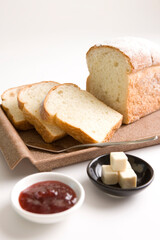 bread, jam and butter