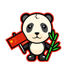 Naklejka premium illustration vector graphic national animal of china