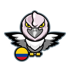 illustration vector graphic national animal of colombia