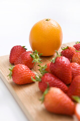 strawberry and orange