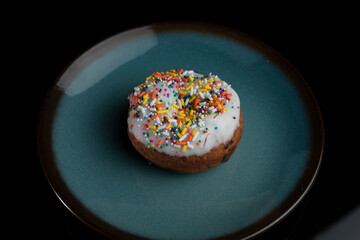 Donuts with colorful sprinkles