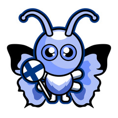 illustration vector graphic national animal of finland