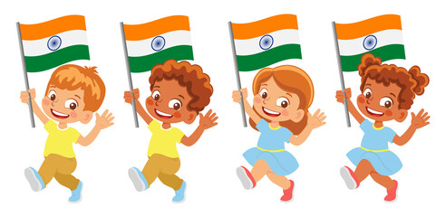 India flag in hand set