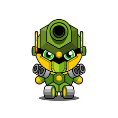 Obraz premium illustration vector graphic of turtle tank armored character