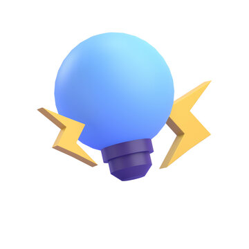 LAMP BULB LIGHT 3D RENDER