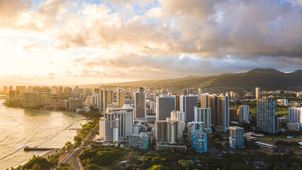 Obraz premium panorama of the Waikiki