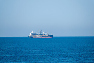 Bulk carrier at sea