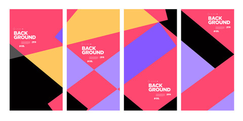 Vector abstract minimalist geometric background for corporate brochure