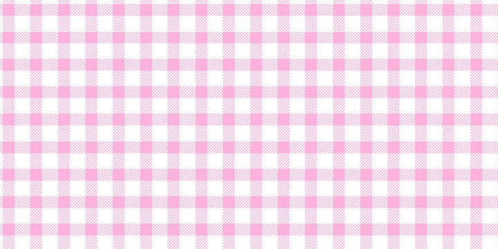 Pink And White Checkered Pattern Background