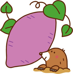 もぐらとさつまいも