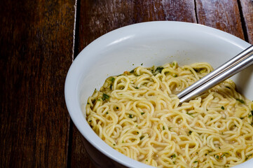 my meal is instant noodles