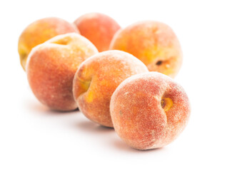 Fresh ripe bio peaches.