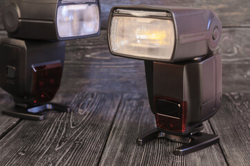 Photos of pulsed light flashes