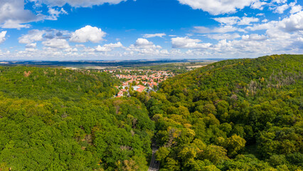 Fototapeta na wymiar Luftbilder aus Bad Suderode Harz