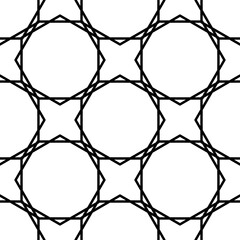 Ethnic ornament pattern for laser cut and cnc. Vector illustration isolated on white background.