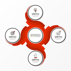 Infographic design template. Creative concept with 4 steps