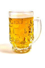 Photo mug with beer, isolate, Oktoberfest