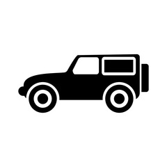 car icon vector symbol of transportation isolated illustration white background