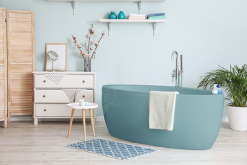 Stylish interior of modern bathroom
