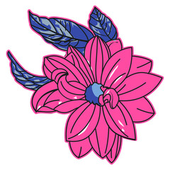 vector illustration of a flower