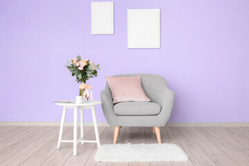 Interior of modern stylish living room