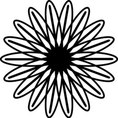 Fototapeta na wymiar illustration vector graphic of flower mandala concept design