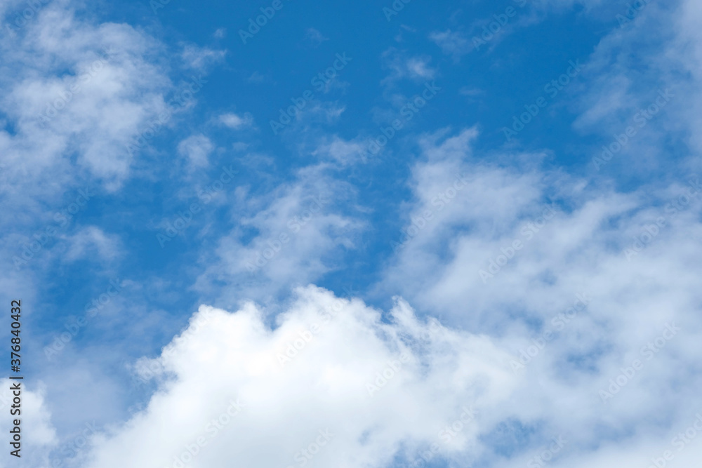 Wall mural beautiful blue sky clouds for background.