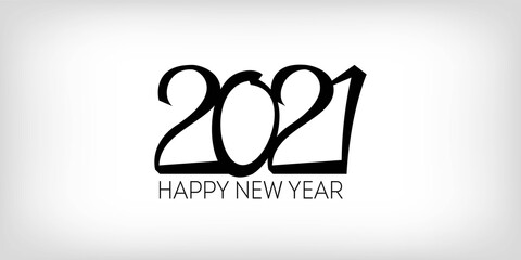 Black and White 2021 Poster Graphic 2021 Icon Texture. Winter Holiday 