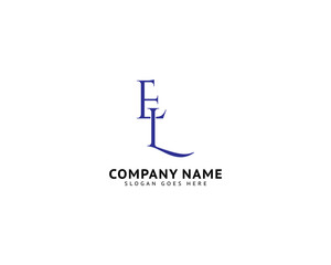 Initial Letter EL Logo Template Design