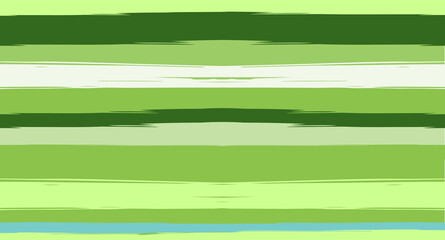 Fototapeta premium Green, Turquoise Vector Watercolor Sailor Stripes Suit Seamless Summer Pattern. Horizontal Brushstrokes Trace Vintage Grunge Textile Clothe Design. Ink Painted Trendy Trace, Geometric Uneven Prints.