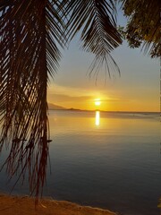 Fototapeta na wymiar sunset on the beach, Koh Samui