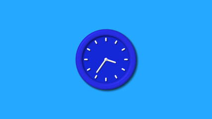 Counting down 12 hours clock icon on aqua background,best clock icon