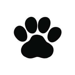 Fototapeta na wymiar beast footprint icon on white background, vector illustration