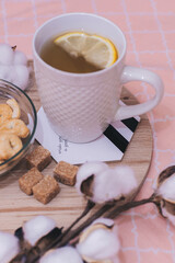 cup of tea and cookies