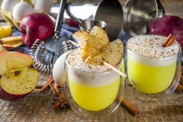 Apple cider sour card cocktail
