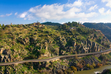 Alcantara Bridge in Toledo, Spain