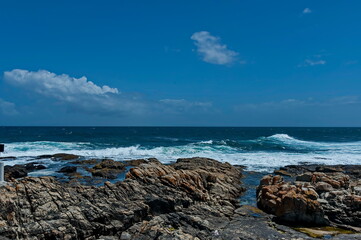Wave sea shore along near to Cape Town, South Africa