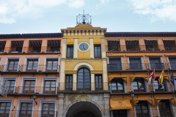  Architecture of Plaza De Zocodover in Toledo, Spain