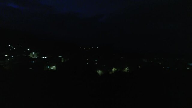 Berga, village of Barcelona. Catalonia,Spain. Aerial Drone  Footage