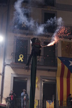 Patum de Berga. Corpus Christi celebration. Barcelona. Catalonia,Spain