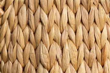wicker basket texture close up view