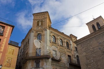 Fototapeta na wymiar Old historical building in Old Town of Toledo, Spain