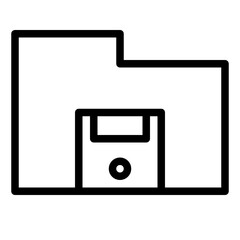 folder line style icon. suitable for the needs of your creative project