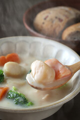 ホタテのクリームシチュー